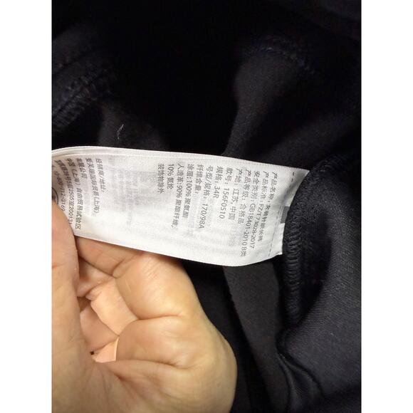 NWT Abercrombie & Fitch Vegan Leather Pants Straight Leg Black Size 18 / 34" - Picture 13 of 14